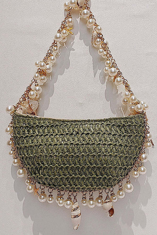Versatile Pearl Conch Handbag-consonak