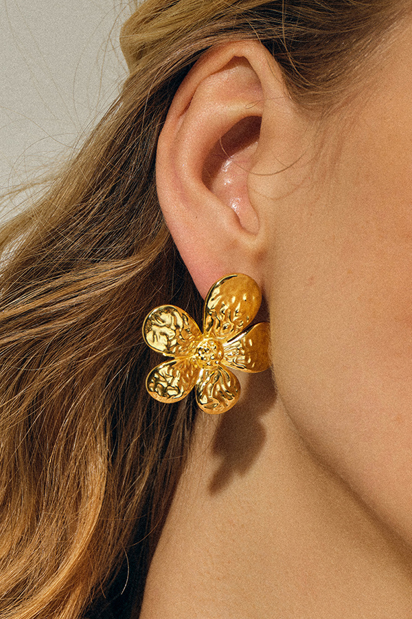 Fashionable Fresh Flower Earrings-consonak