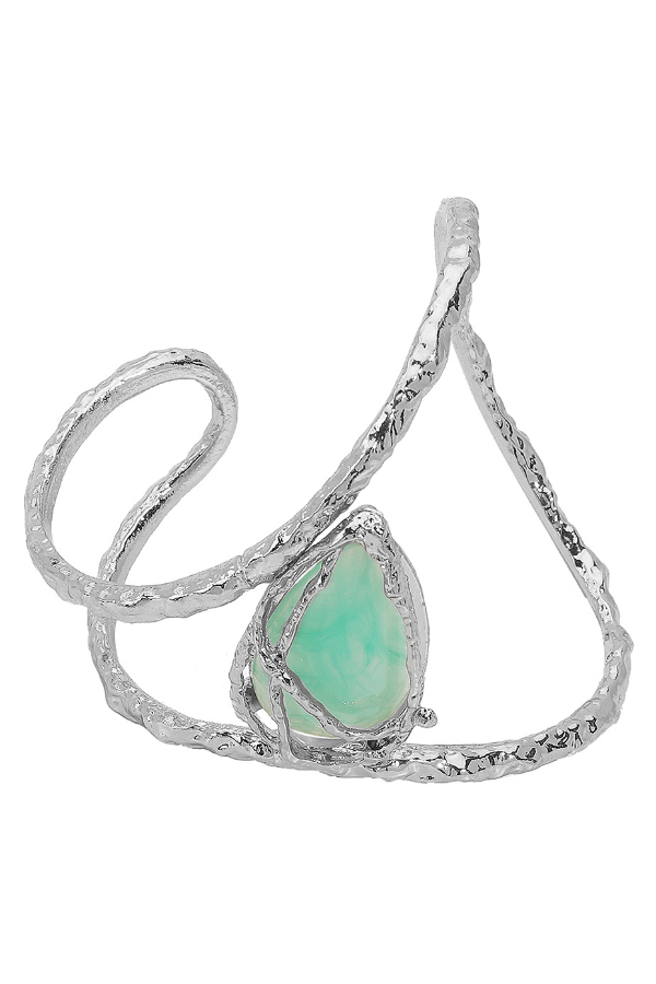 Fashionable Lava Texture Irregular Opening Bracelet-consonak