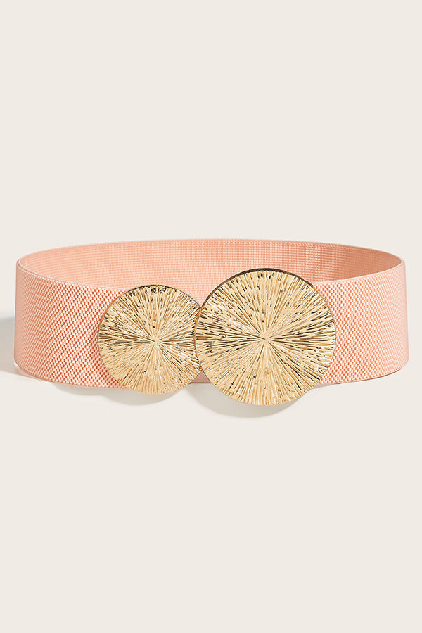 Fashionable Elastic Double Circle Decorative Wide Belt | Consonak