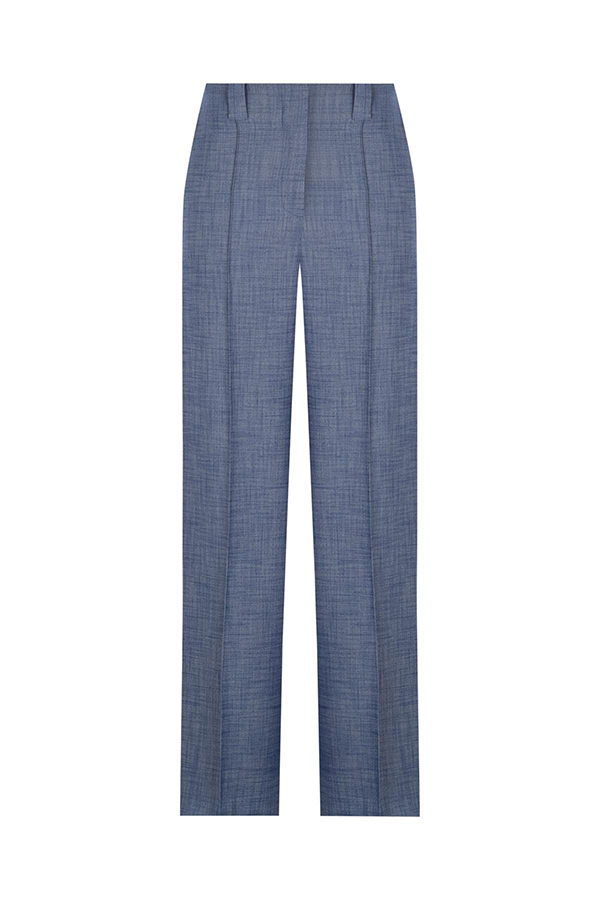 Crossover Slim Fit Sleeveless Vest and High Waisted Wide Leg Pants Set-consonak