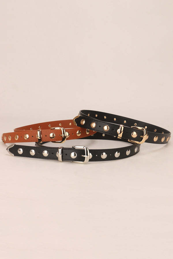 Fashion Punk Style Rivet Belt-consonak