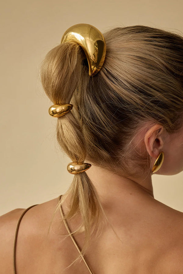 Simple U-shaped Alloy Elegant Hair Rope-consonak