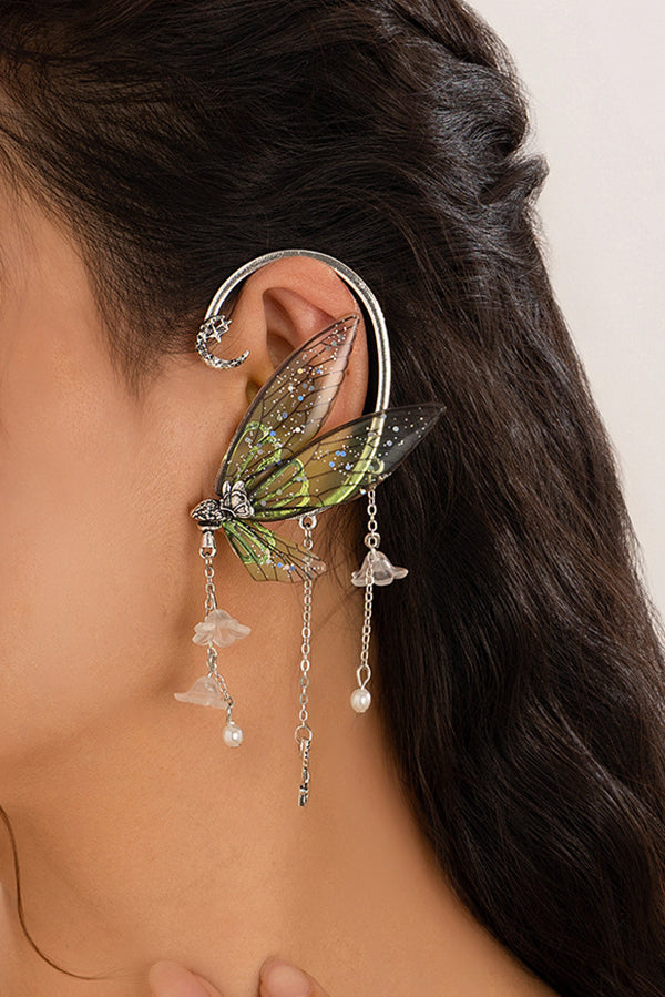 Forest Elf Tassel Butterfly Earrings | Consonak