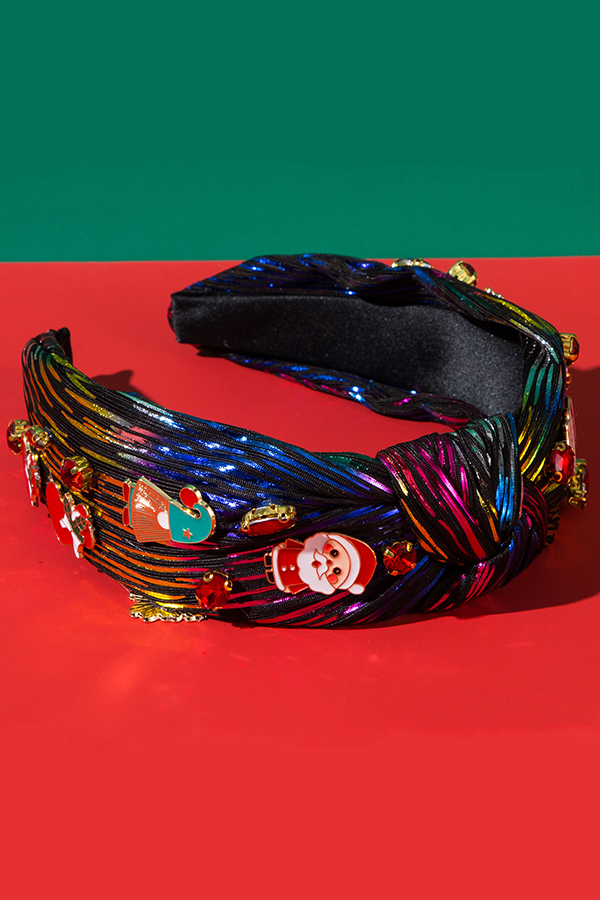Christmas Colorful Embellished Fabric Headband-consonak