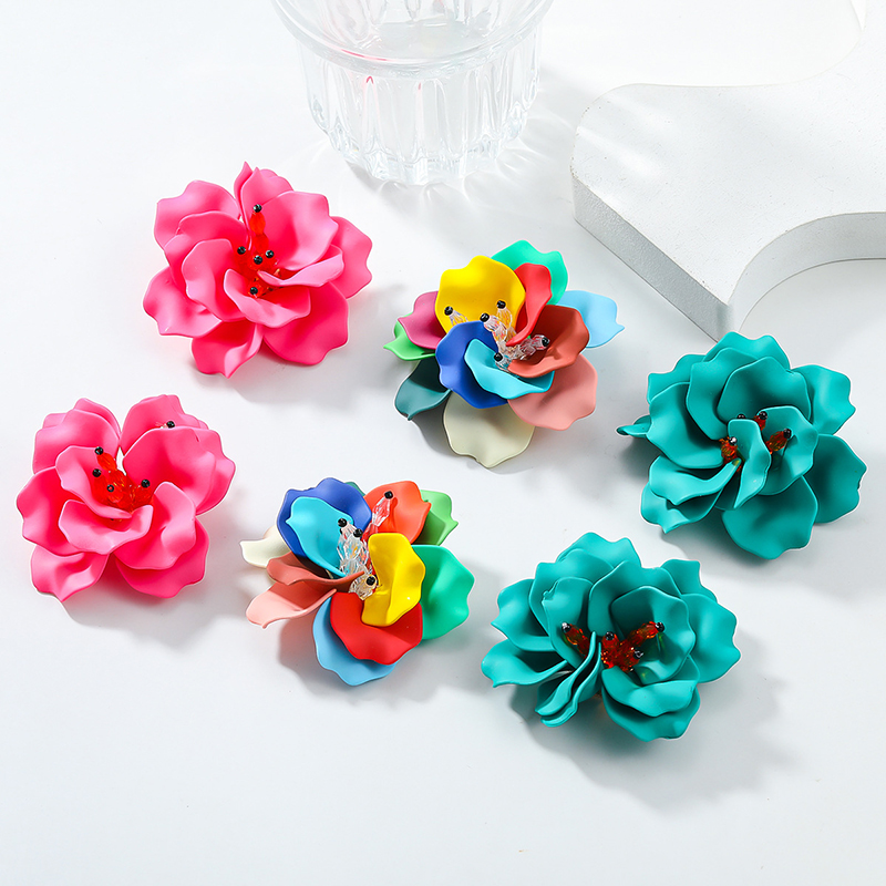 Bohemian Resort Style Handmade Floral Earrings-consonak