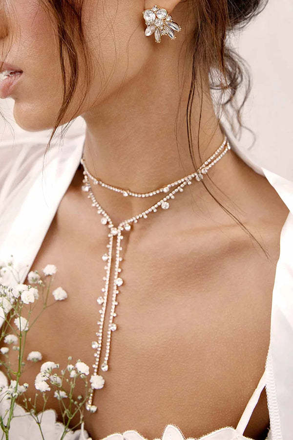 Sexy Irregular Full Diamond Necklace-consonak
