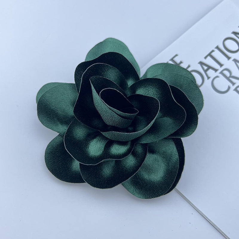Satin Fabric Flower All-match Brooch-consonak