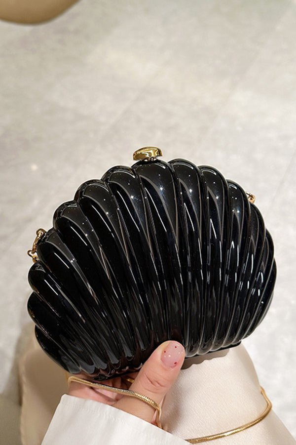 Fashionable and Elegant Chain Lock Shell Bag-consonak