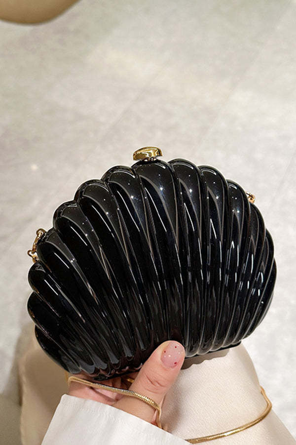 Fashionable and Elegant Chain Lock Shell Bag-consonak