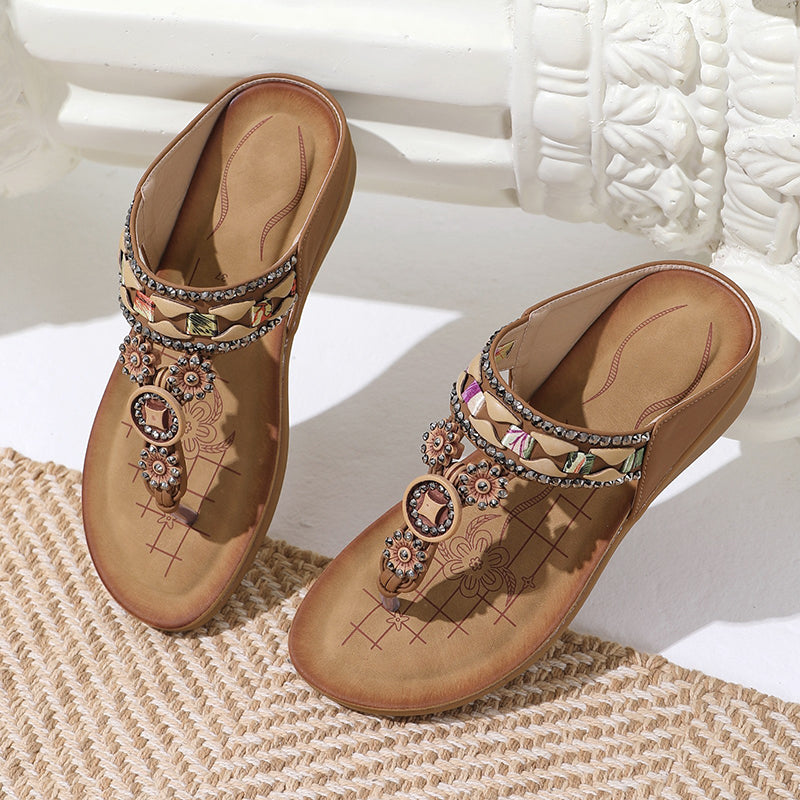Bohemian Summer Fashion Beach Flat Slippers | Consonak