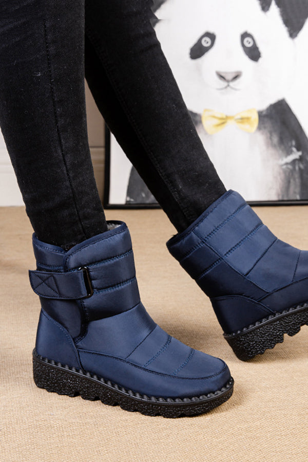 Warm Round Toe Thick-soled Casual Snow Boots-consonak