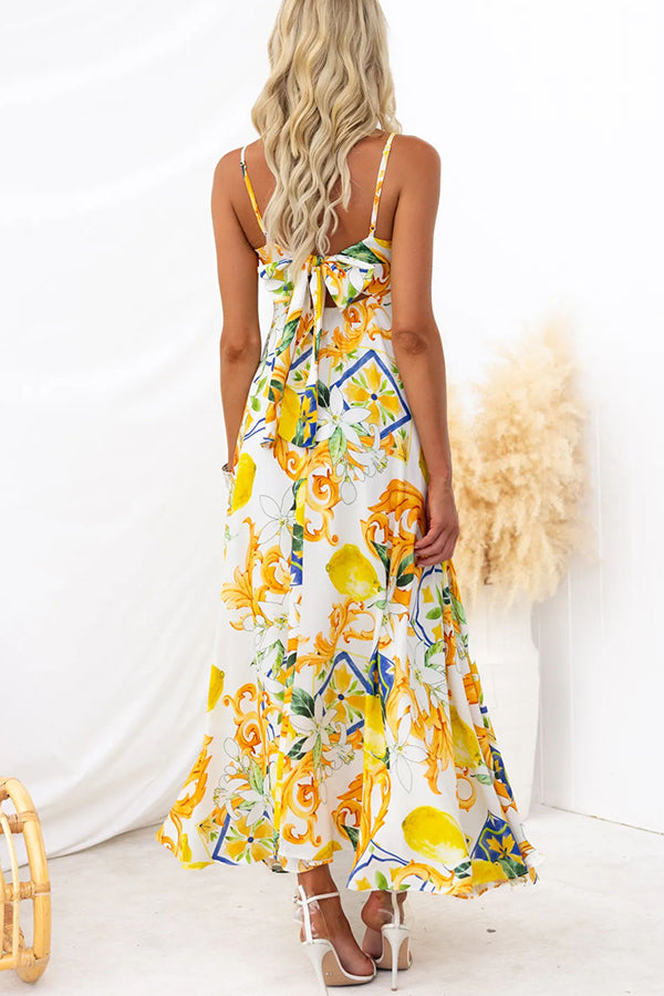 Summer Crush Abstract Print Back Tie-up Maxi Dress-consonak