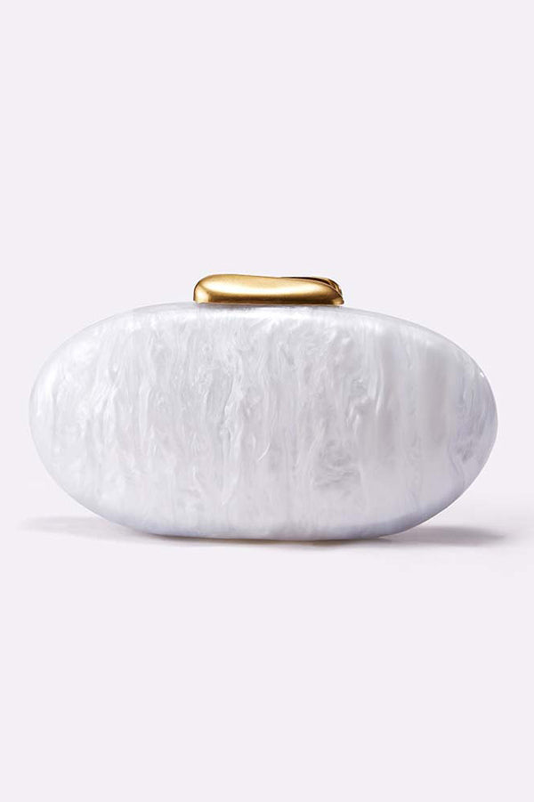 Simple Acrylic Oval Clutch-consonak