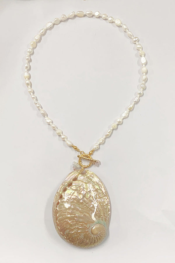 Ocean Style Natural Shell Necklace-consonak