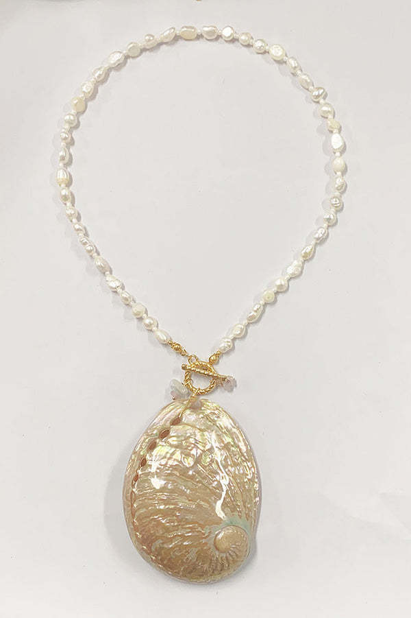 Ocean Style Natural Shell Necklace-consonak