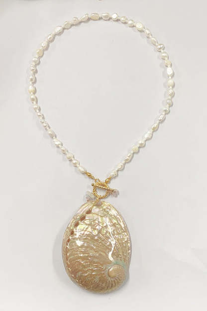 Ocean Style Natural Shell Necklace-consonak