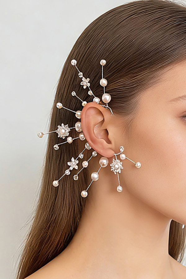 Exquisite Branch Beaded Fairy Earrings-consonak