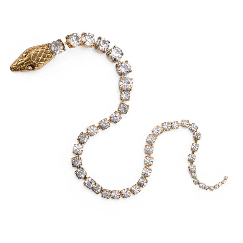 Fashionable Rhinestone Snake Chain Hair Accessories-consonak