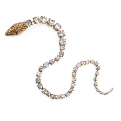 Fashionable Rhinestone Snake Chain Hair Accessories-consonak