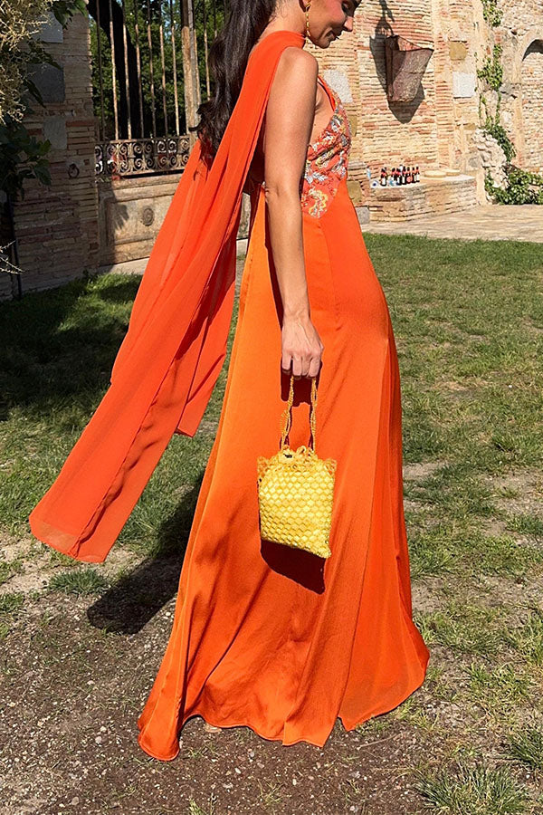 Marlena Embroidered Lace Slip Maxi Dress-Consonak