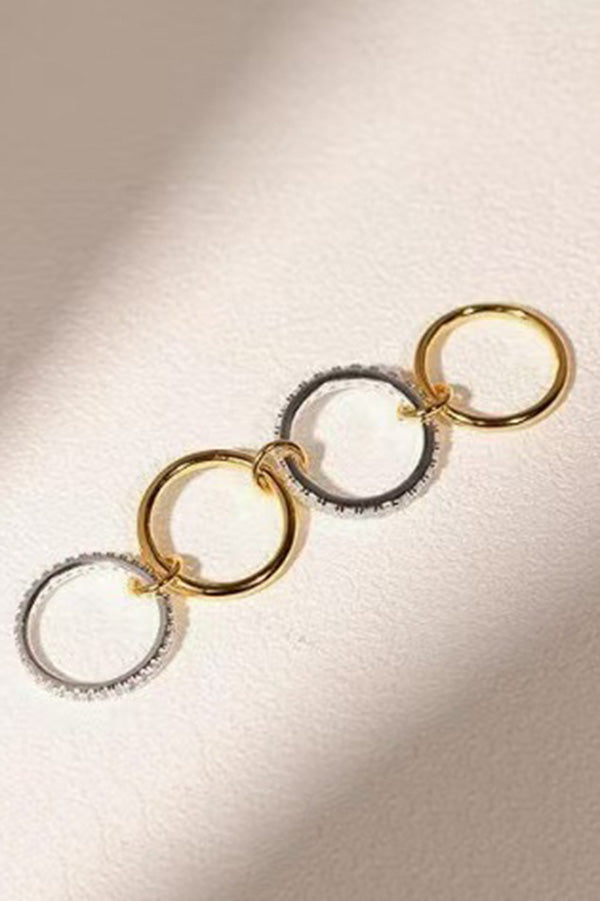 Interlocking Stacked Diamond Rings | Consonak