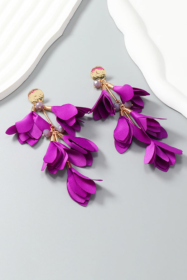 Bohemian Flower Tassel Earrings-consonak