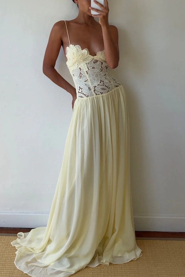 Amelie Lace Bustier Dress-Consonak