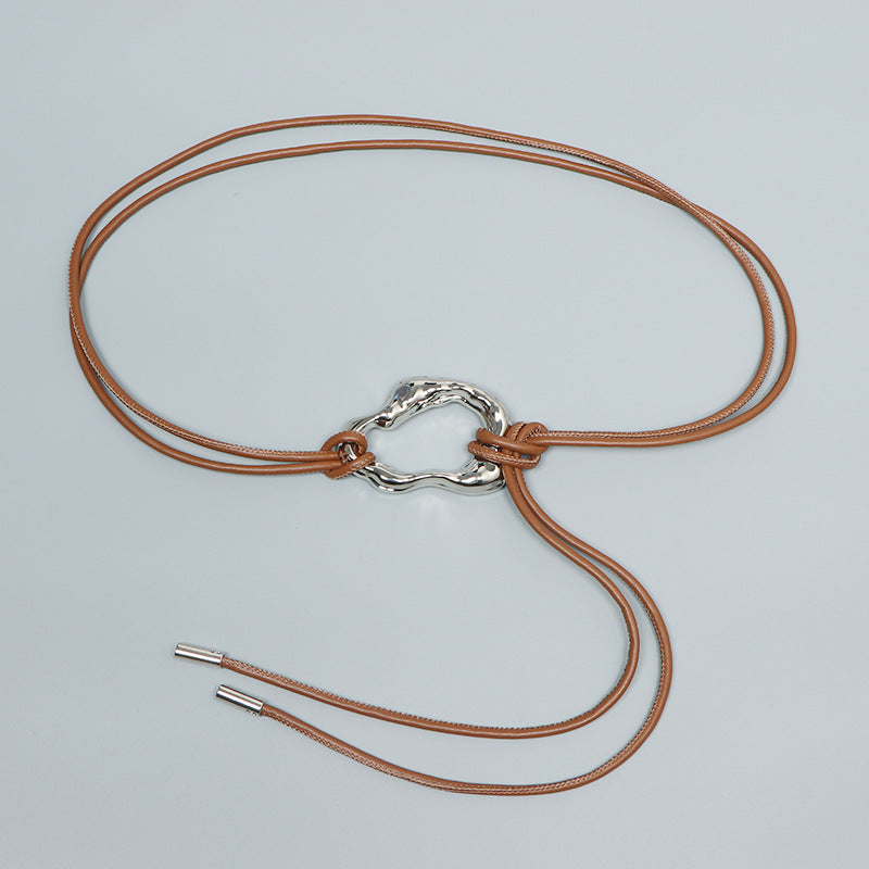 Simple and Versatile Leather Waist Rope | Consonak