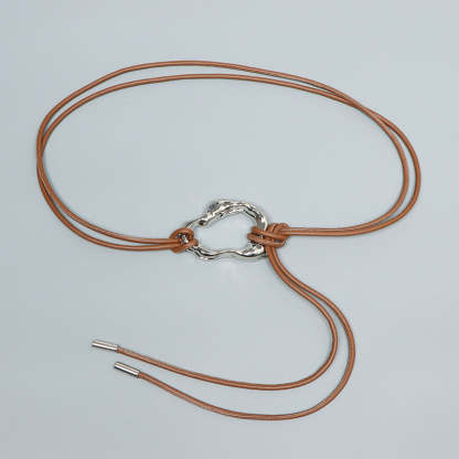 Simple and Versatile Leather Waist Rope-consonak