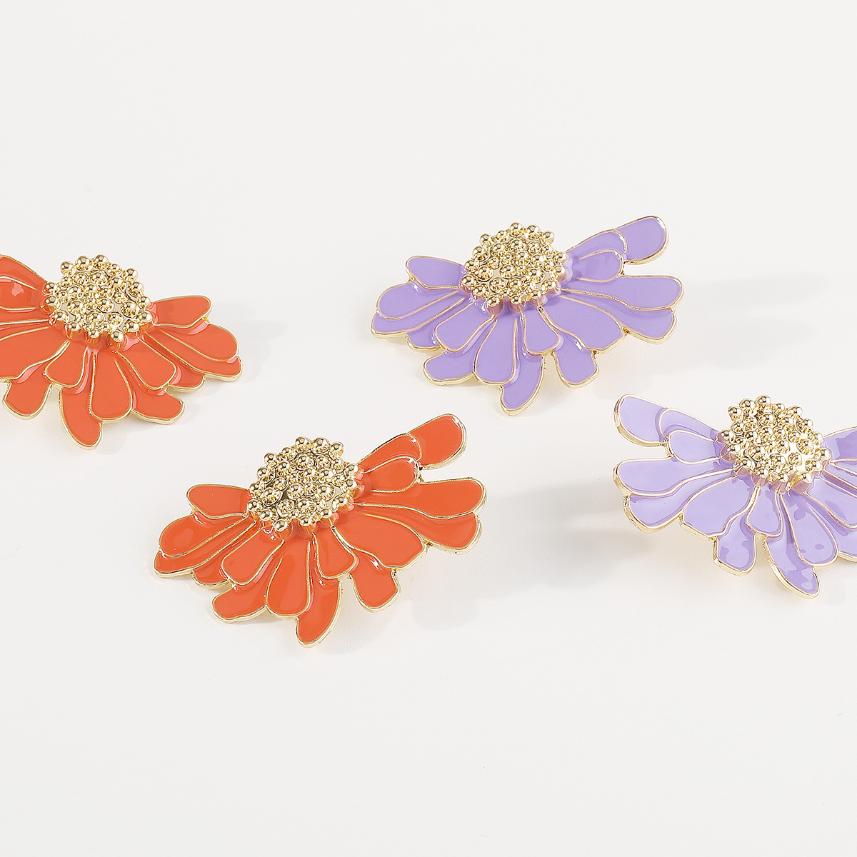 Retro Alloy Floral Pattern Earrings-consonak