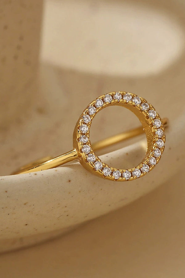 Simple Diamond Open Ring-consonak