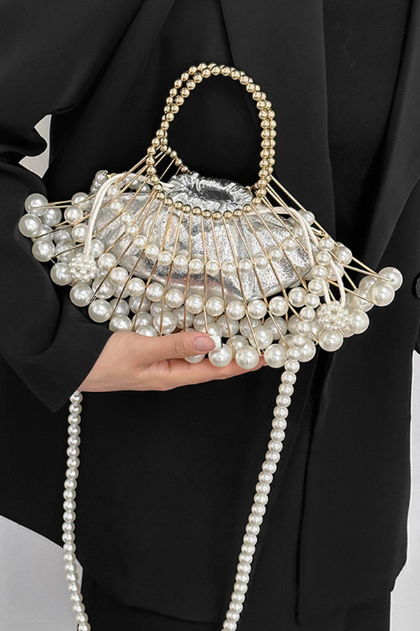 Stylish Handwoven Beaded Chain Bag-consonak