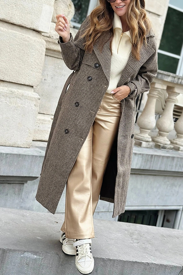 Stylish Metallic Fabric Pocket Casual Straight Wide-Leg Pants-consonak