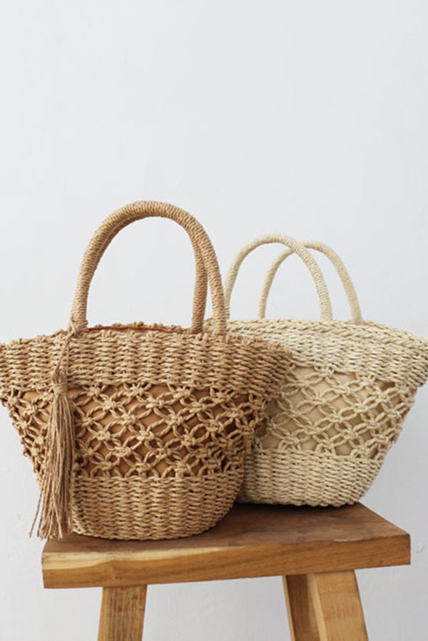 Ins Style Retro Hollow Straw Bag-consonak