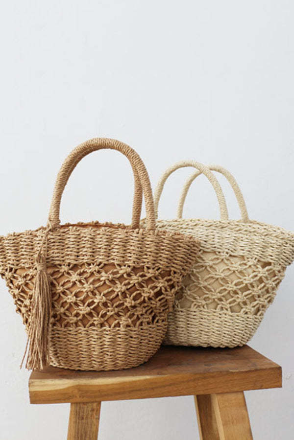 Ins Style Retro Hollow Straw Bag-consonak