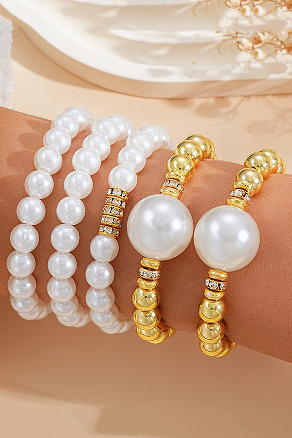 Fashionable Pearl Beaded Simple Versatile Bracelet | Consonak