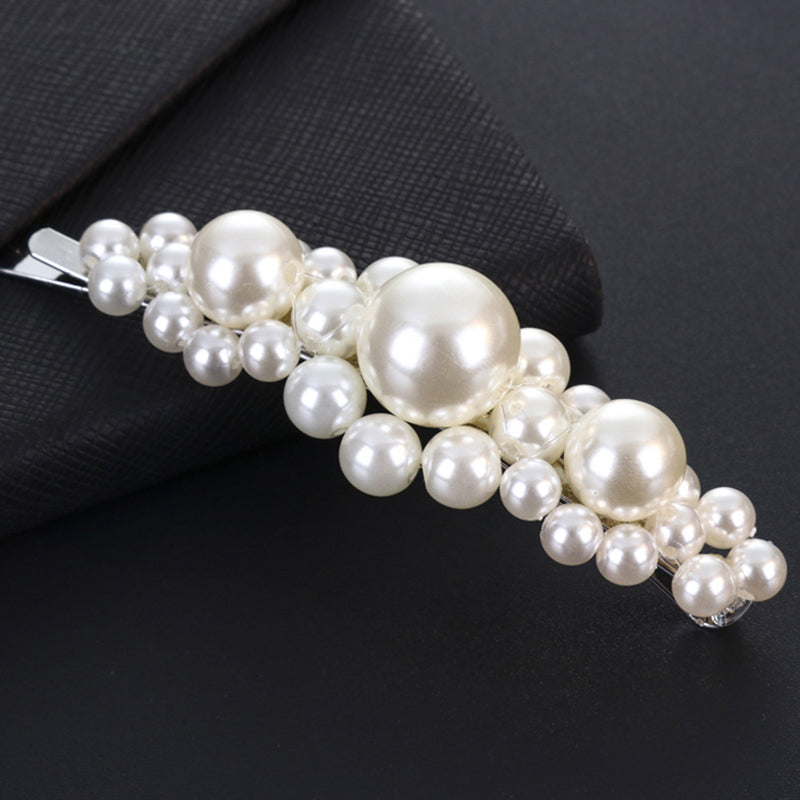 Vintage Handmade Pearl Beaded Clip-consonak