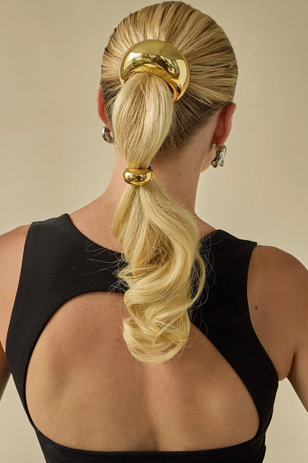 Simple U-shaped Alloy Elegant Hair Rope-consonak