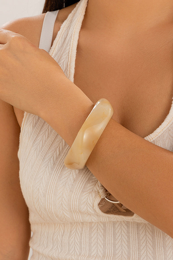 Simple Irregular Geometric Shape Acrylic Bracelet-consonak
