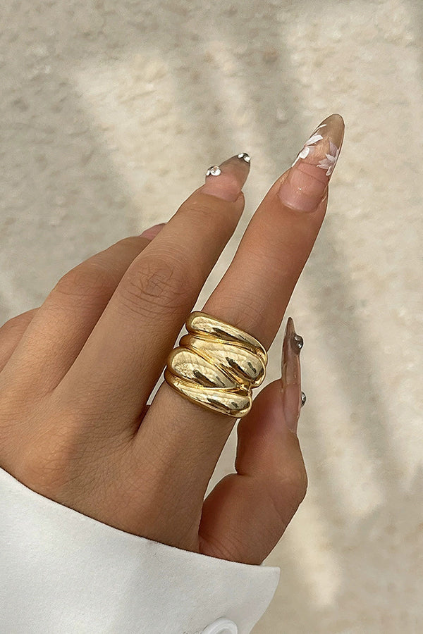 Fashion Alloy Twisted Double Layer Jewelry-consonak