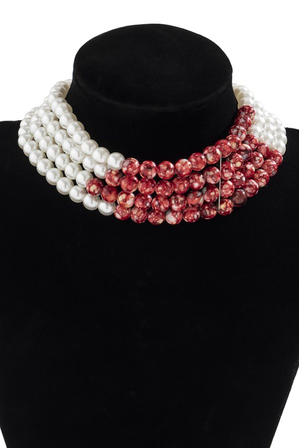 Gothic Blood Drop Tassel Halloween Personalized Necklace-consonak