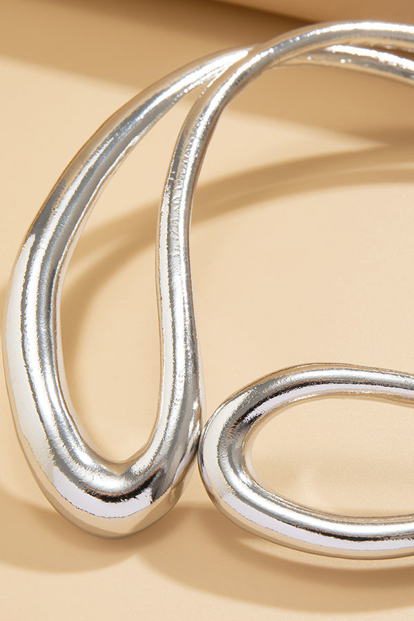 Fashion Alloy Twisted Double Layer Jewelry-consonak