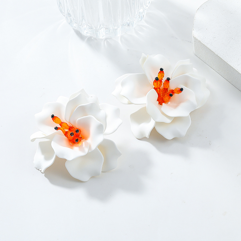 Bohemian Resort Style Handmade Floral Earrings-consonak