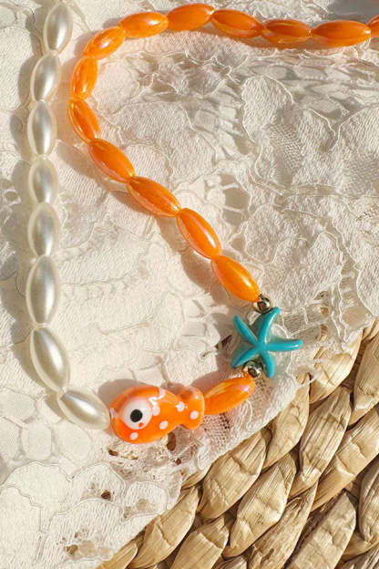 Cute Polka Dot Clownfish Necklace-consonak
