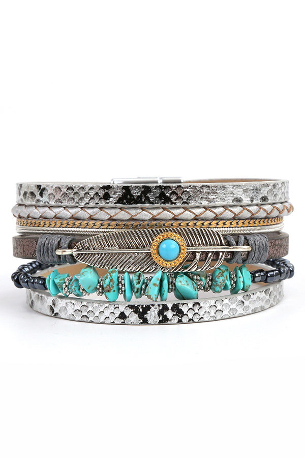 Bohemian Vintage Gravel Braided Bracelet | Consonak
