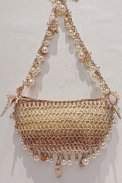 Versatile Pearl Conch Handbag-consonak