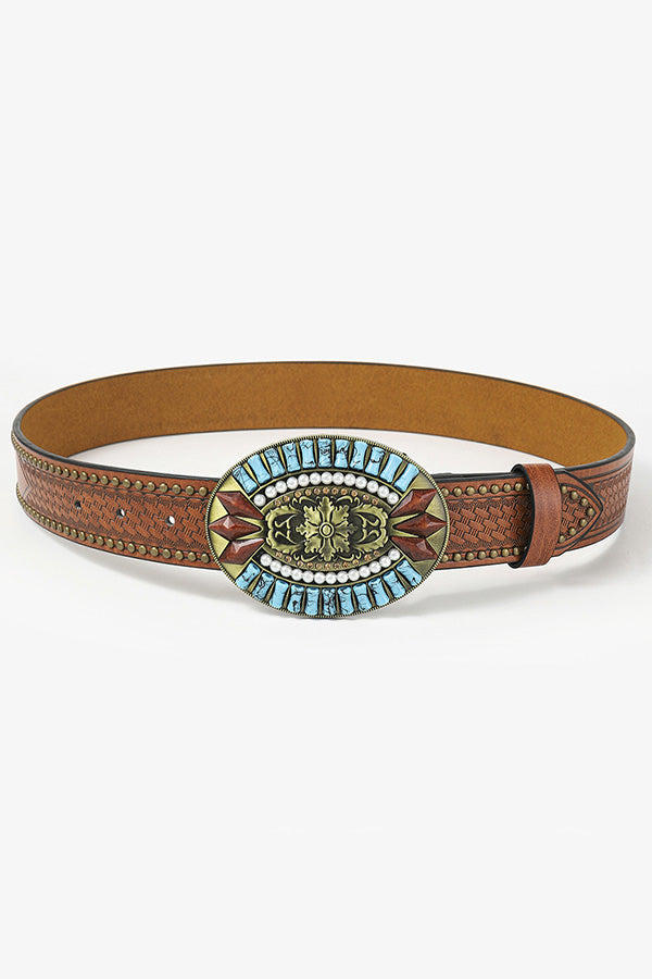 Bohemian Ethnic Style Retro Pattern Belt-consonak