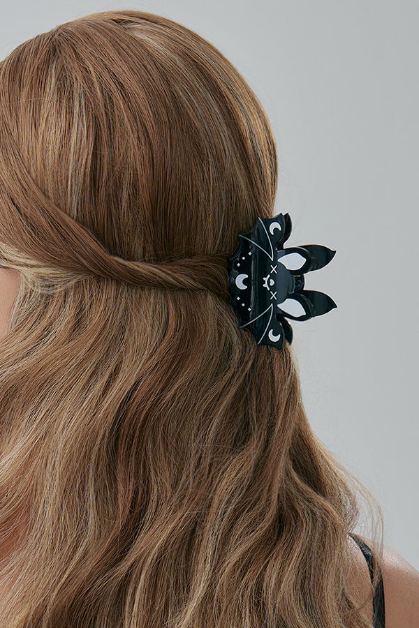 Halloween Gothic Fashion Bat Pumpkin Hair Clip-consonak