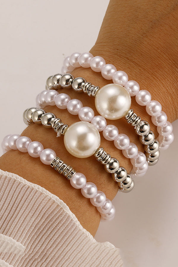 Fashionable Pearl Beaded Simple Versatile Bracelet | Consonak